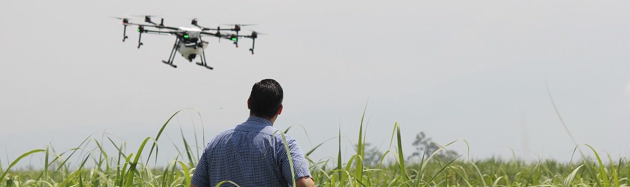 Uso de sensores en drones para el control de riego.