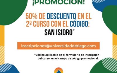 ¡50% de descuento en tu segunda inscripción!