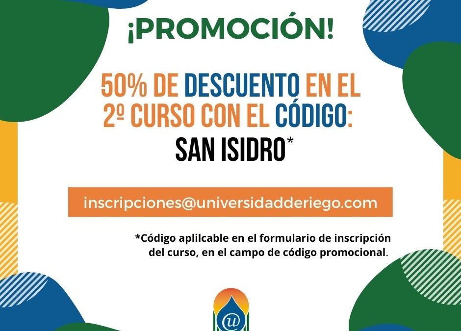 ¡50% de descuento en tu segunda inscripción!